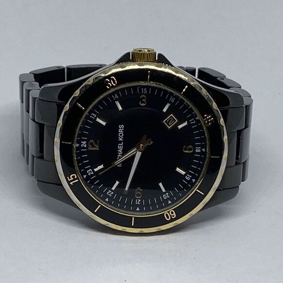 Michael Kors MK5173 Men's Black Stainless Steel Analog Dial Quartz Watch MP198 - Picture 7 of 12